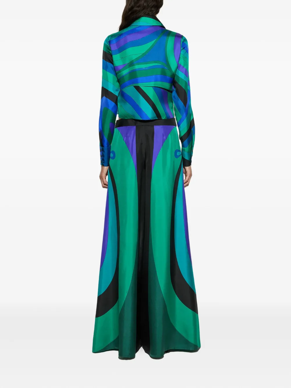 PUCCI Shirt met grafische print Groen