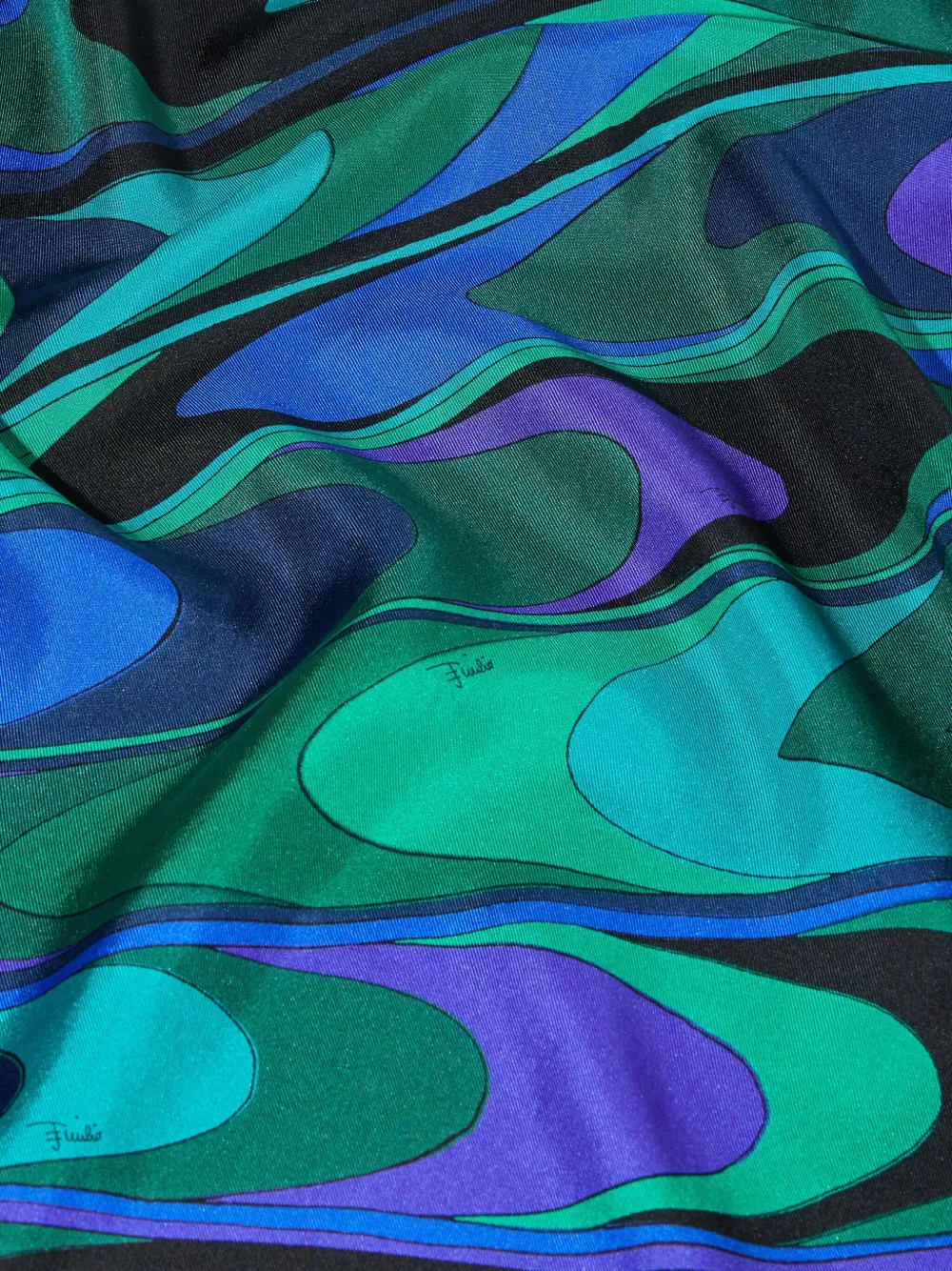 PUCCI Sjaal met geometrische print Groen
