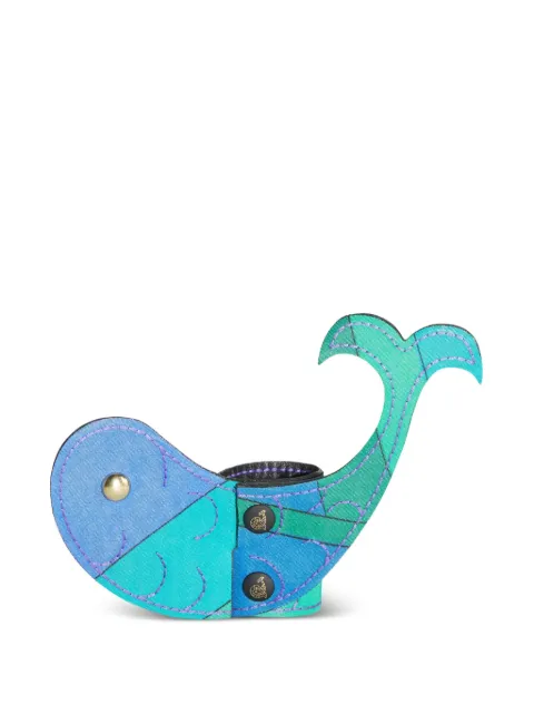 PUCCI Iride-print whale-shaped luggage tag