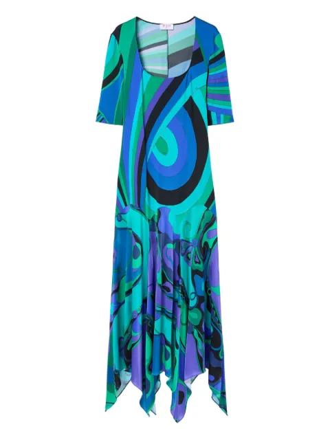 PUCCI asymmetric-hem maxi dress