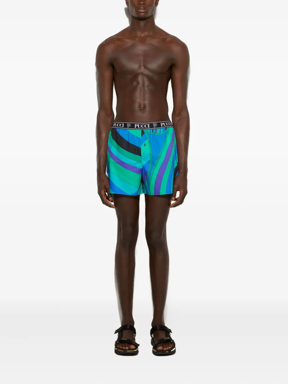 PUCCI Boxershorts met Iride-print Groen
