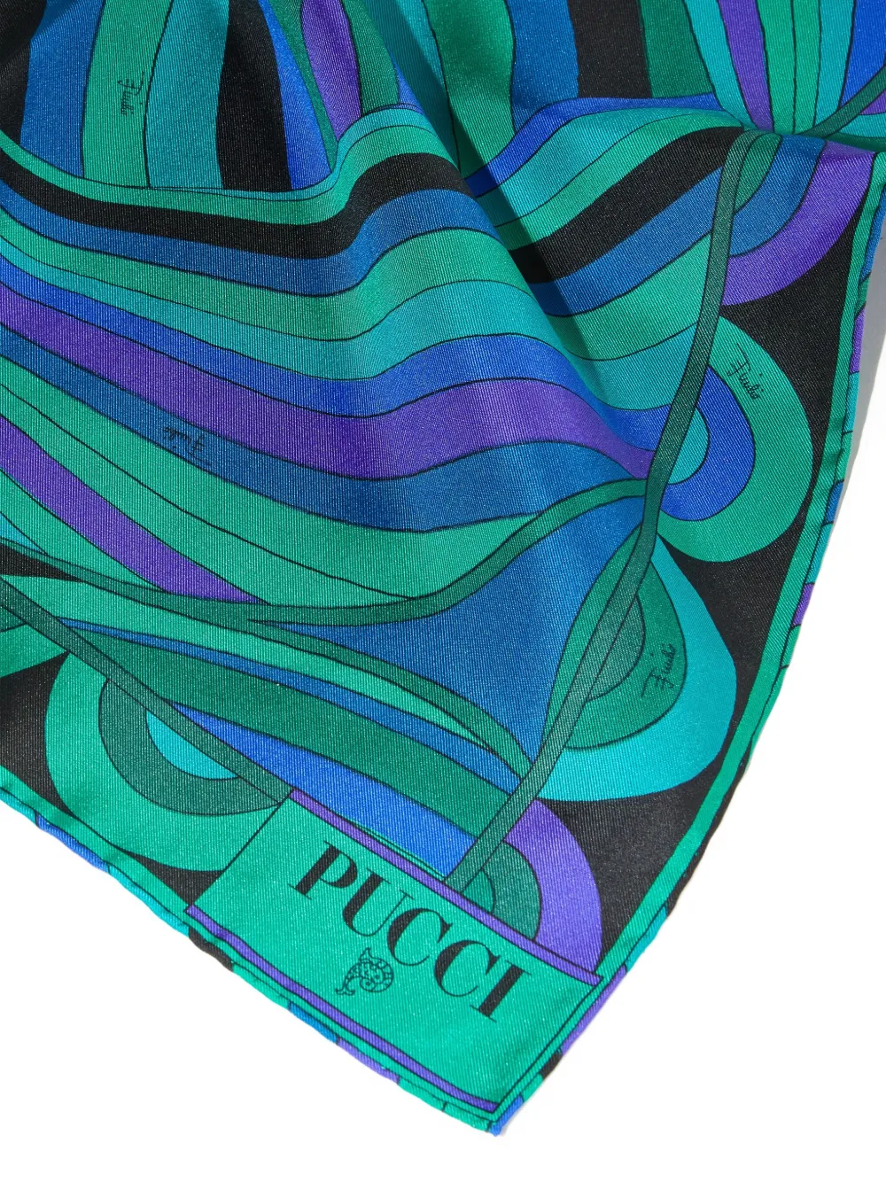 PUCCI Sjaal met print Groen