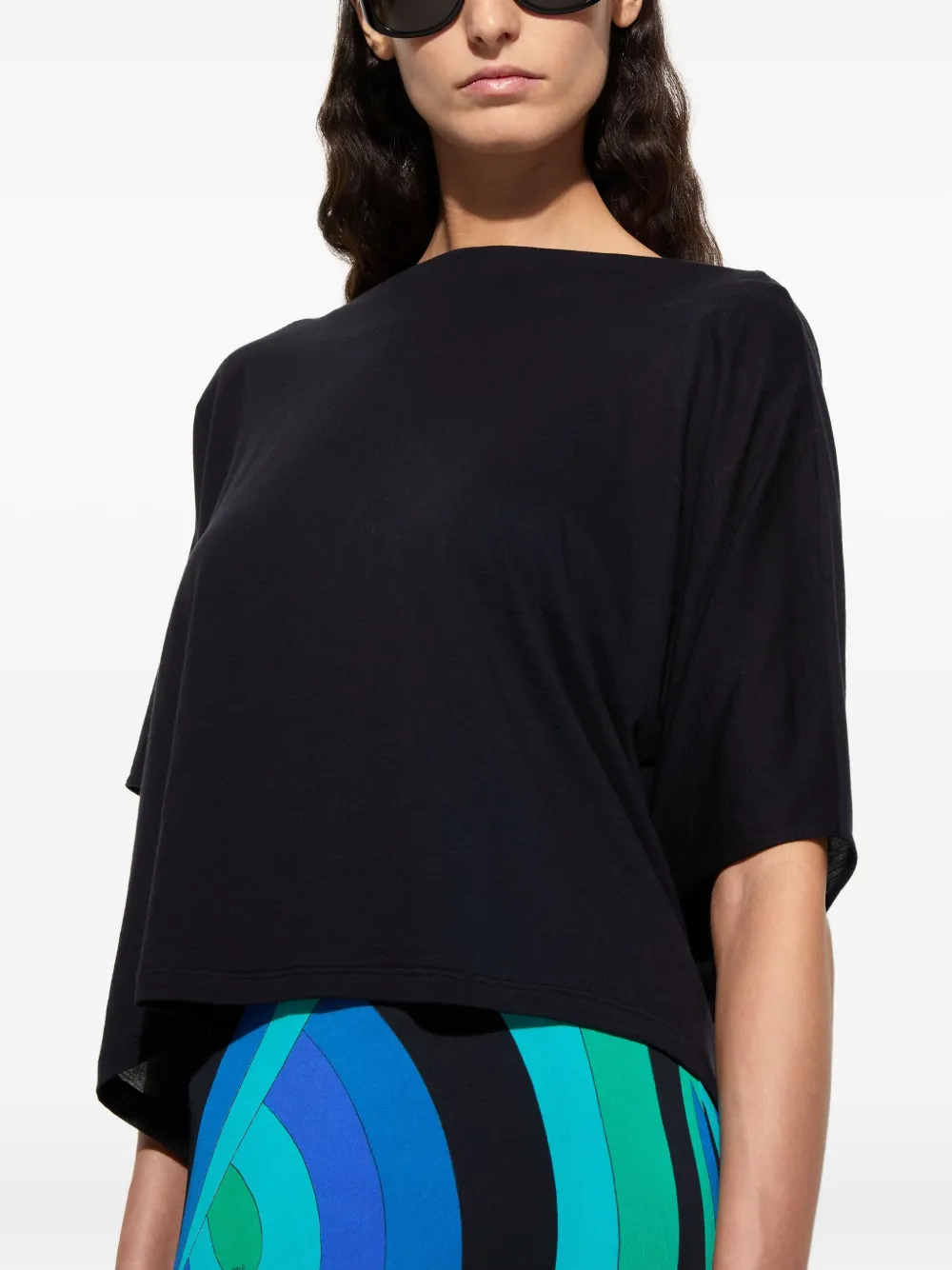 PUCCI Colorful Swirl maxi-jurk Blauw