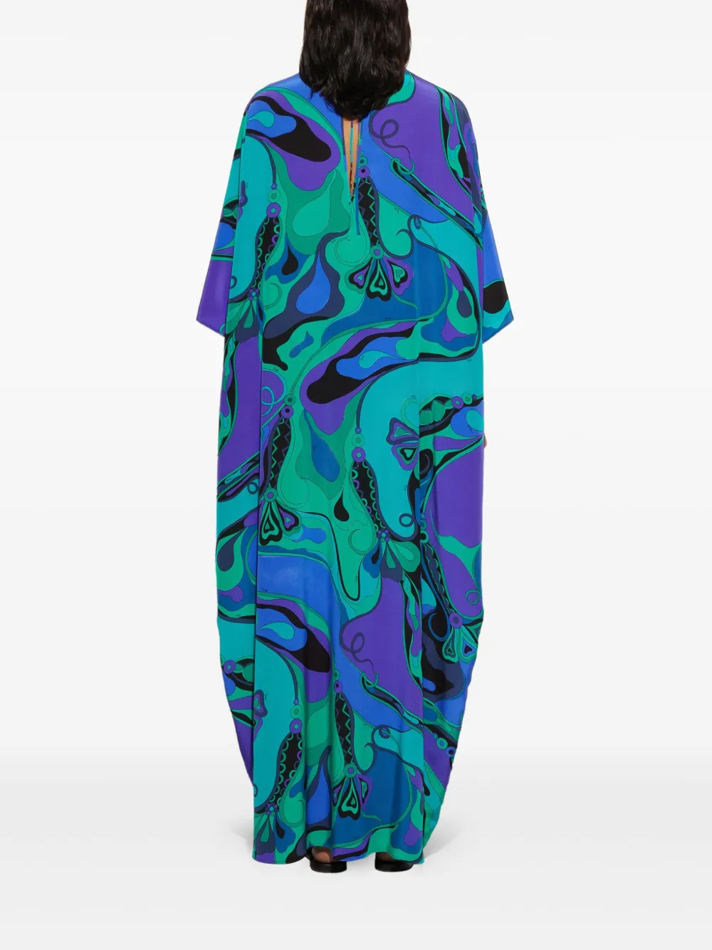 PUCCI Maxi-jurk met abstracte print Blauw