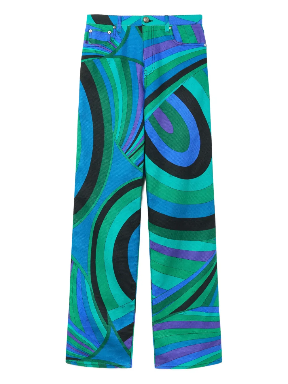 PUCCI Iride-patterned trousers | Green | Image 1