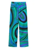 PUCCI Iride-patterned trousers - Green