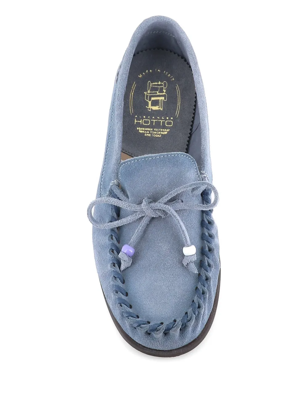 Alexander Hotto Suède loafers Blauw