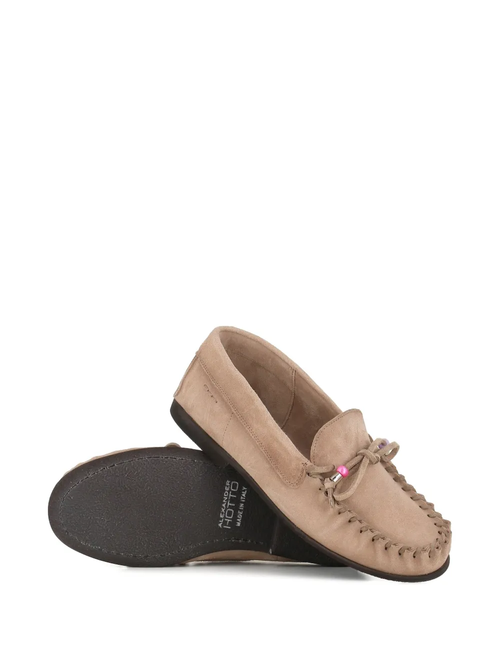Alexander Hotto Moccasin-style Loafers In Neutrals
