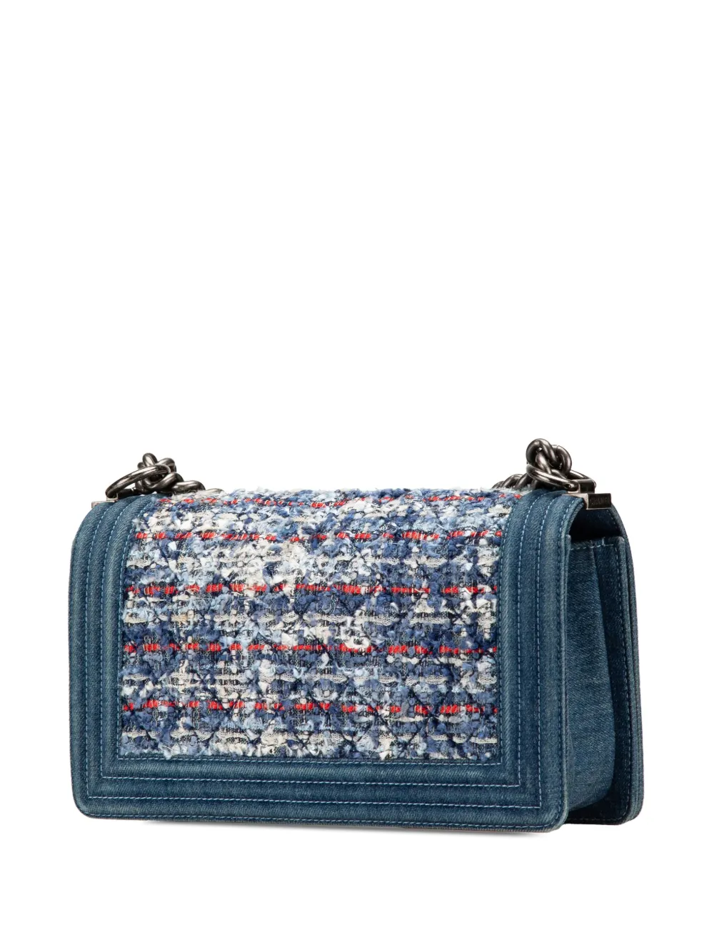 CHANEL Pre-Owned 2014 Medium Denim and Tweed Boy Bag crossbody bag | Pre-Owned | Image 2