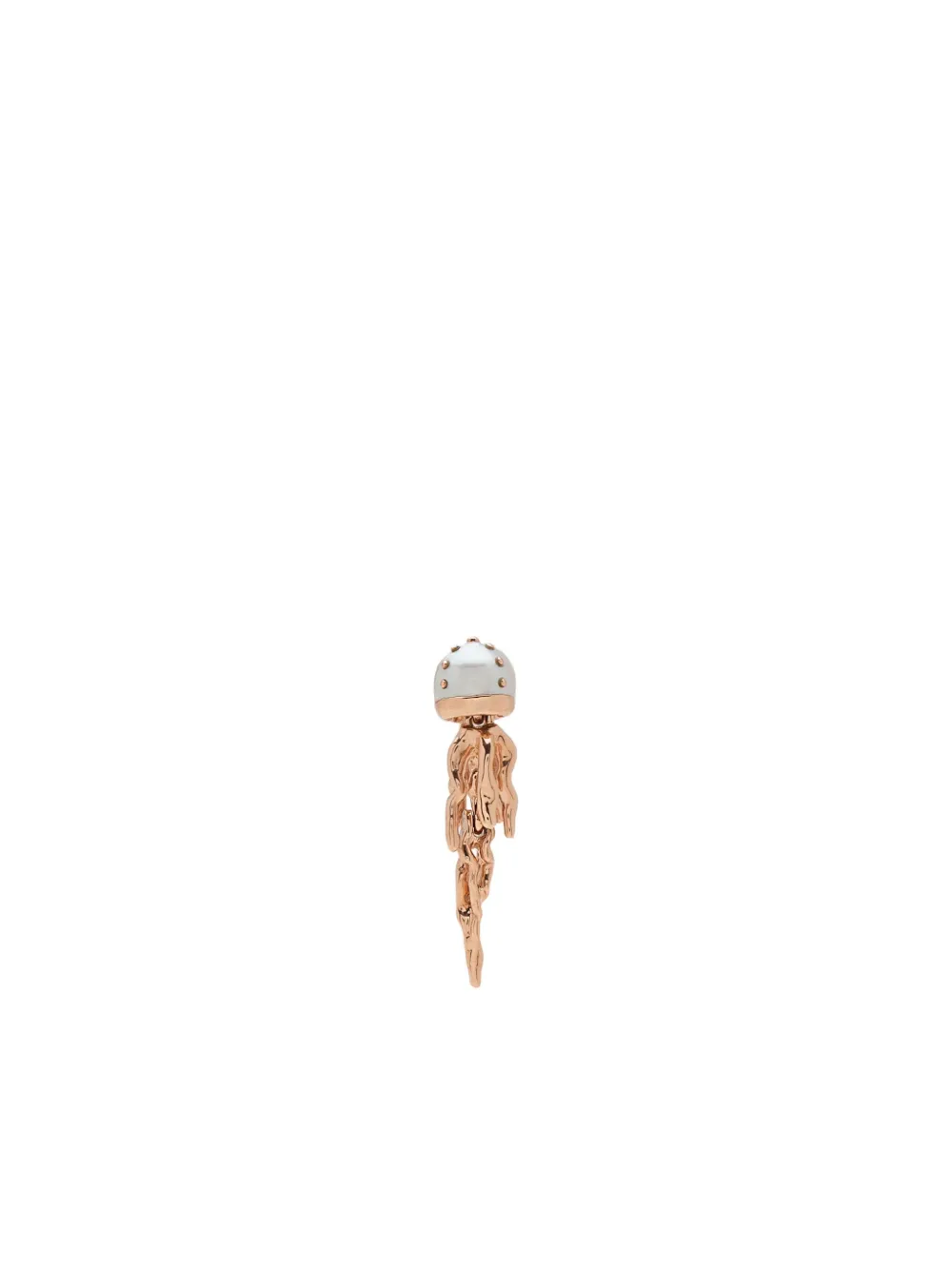 Bibi van der Velden 18kt rose gold Mini Jellyfish pearl earrings - Rosa