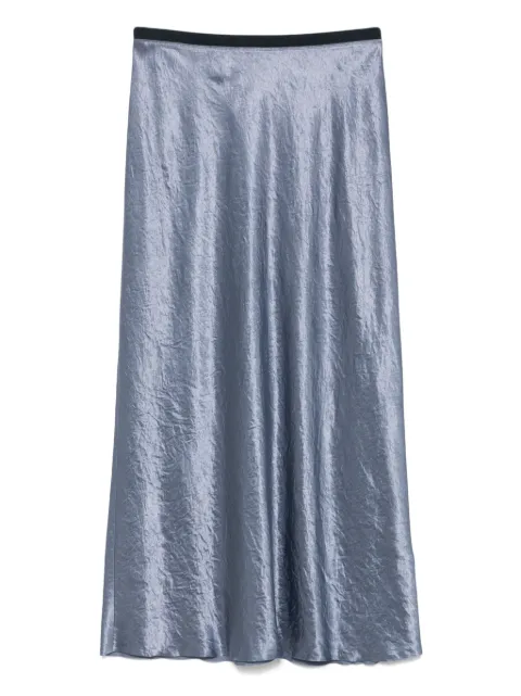 Vince satin bias midi skirt