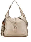 Gucci Pre-Owned 2000-2015 Medium Calfskin New Jackie satchel - Gold