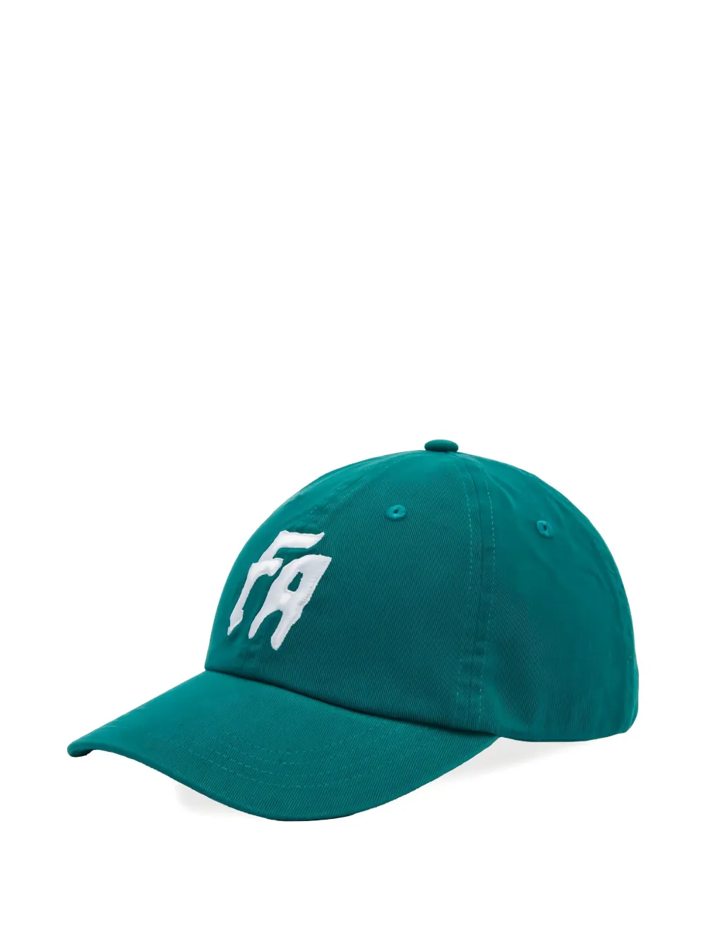 Fucking Awesome Logo-embroidered Curved-peak Baseball Cap In Green