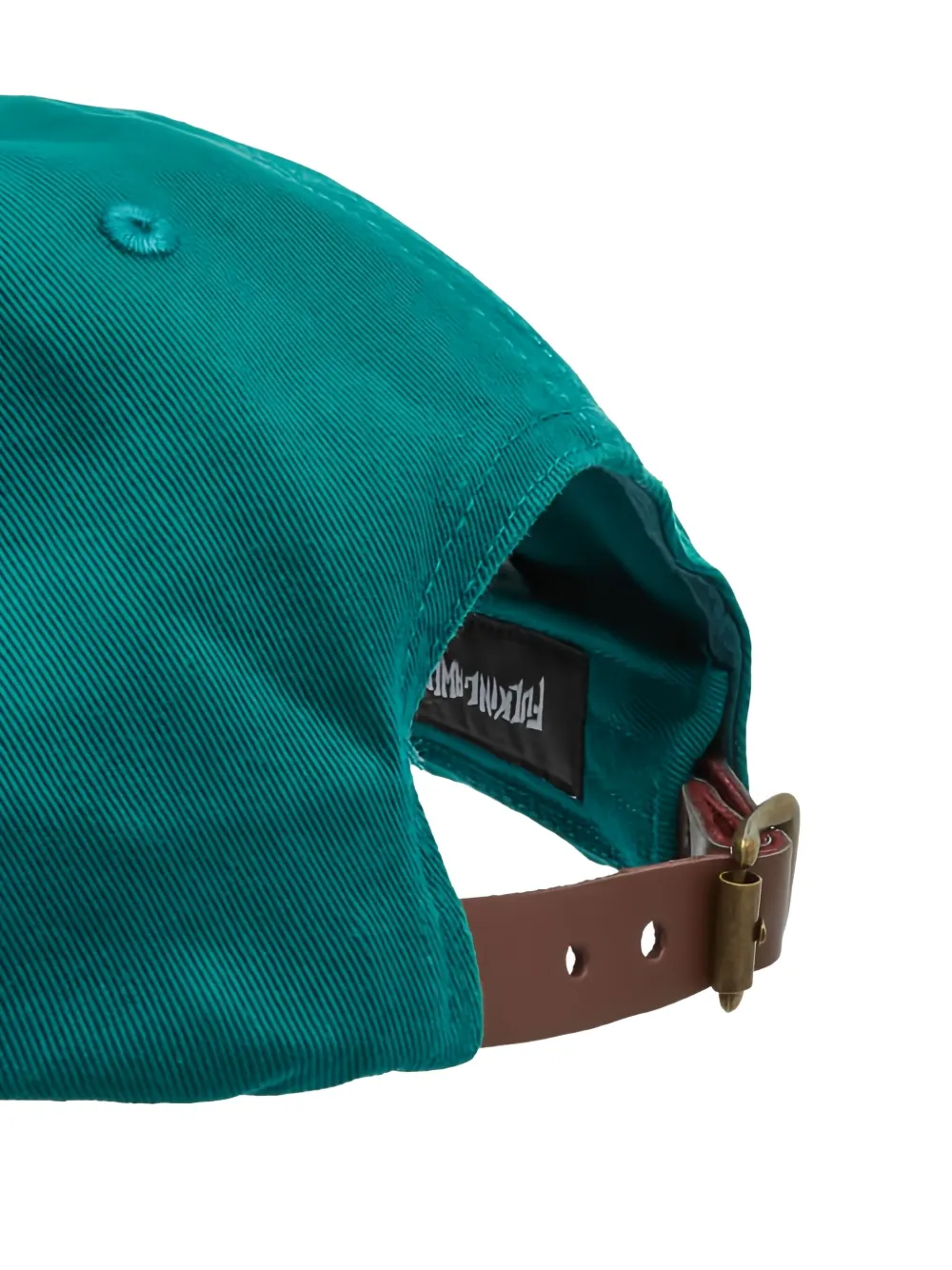 Fucking Awesome Logo-embroidered Curved-peak Baseball Cap In Green