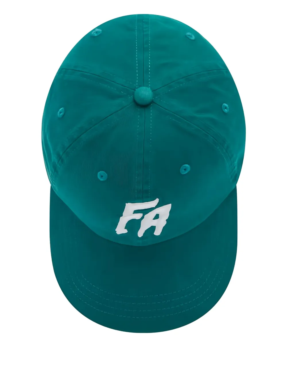 Fucking Awesome Logo-embroidered Curved-peak Baseball Cap In Green