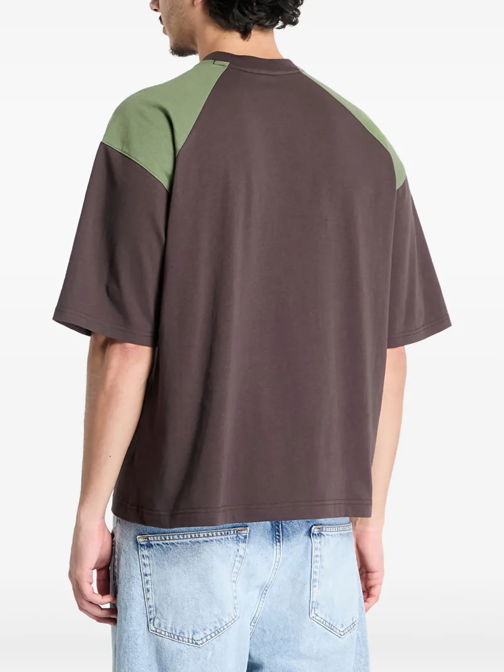 Reebok Katoene T-shirt met korte mouwen Bruin