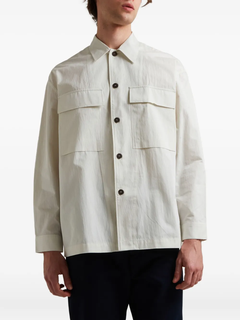 STUDIO NICHOLSON LANDI UTILITY-POCKET SHIRT