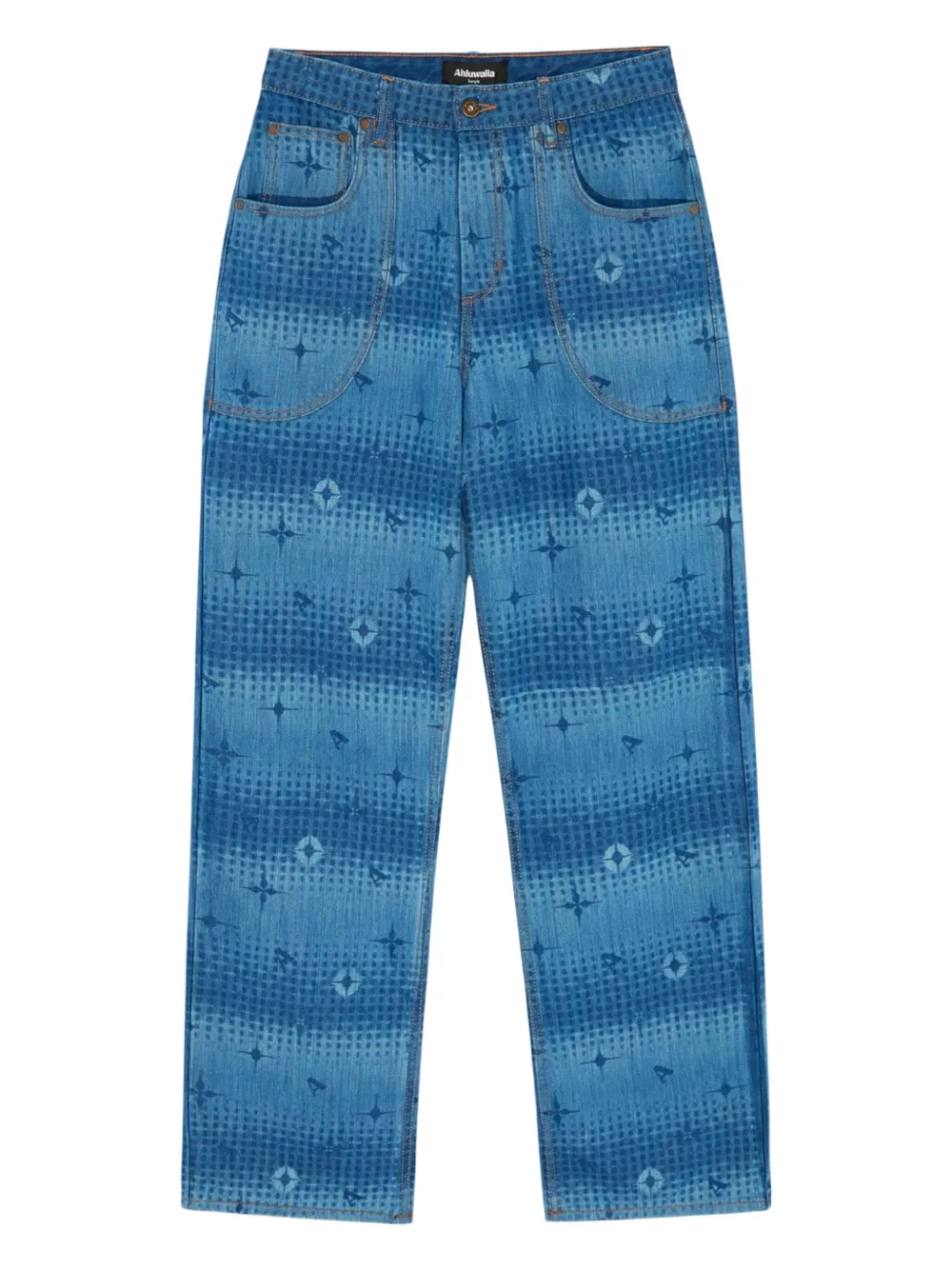 Ahluwalia printed jeans | Blue | Image 1