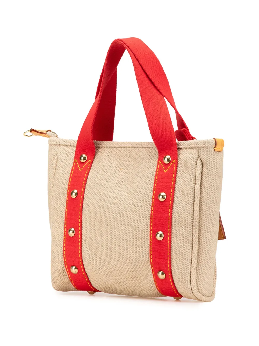 Pre-owned Louis Vuitton 2005 Antigua Cabas Pm Handbag In Brown