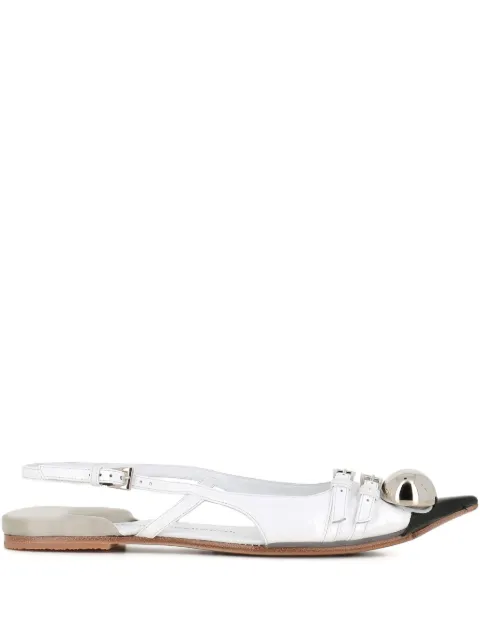 Dove Nuotano Gli Squali embellished slingback ballerinas