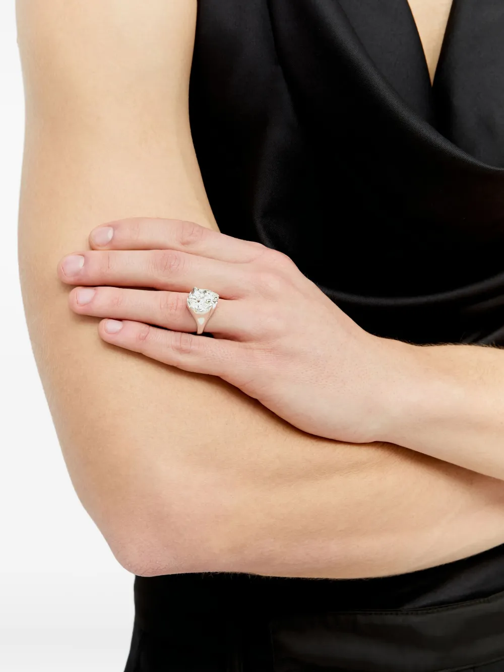 Octi signet ring - シルバートーン Octi signet ring - シルバートーン