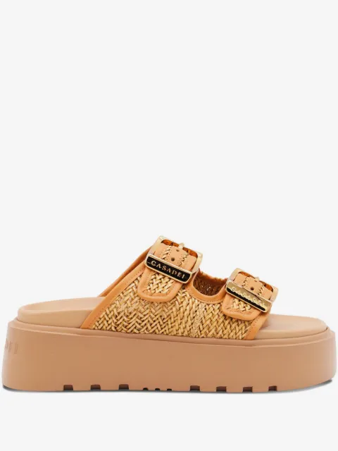 Casadei 우븐 플랫폼 샌들