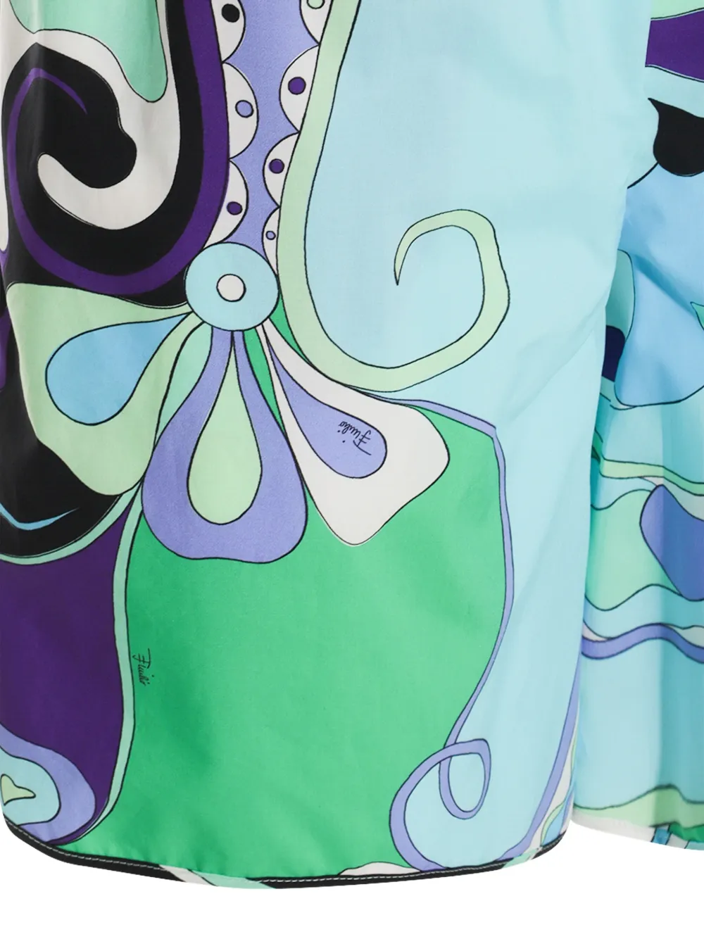 Shop Pucci Orchidee-print Shorts In Blue