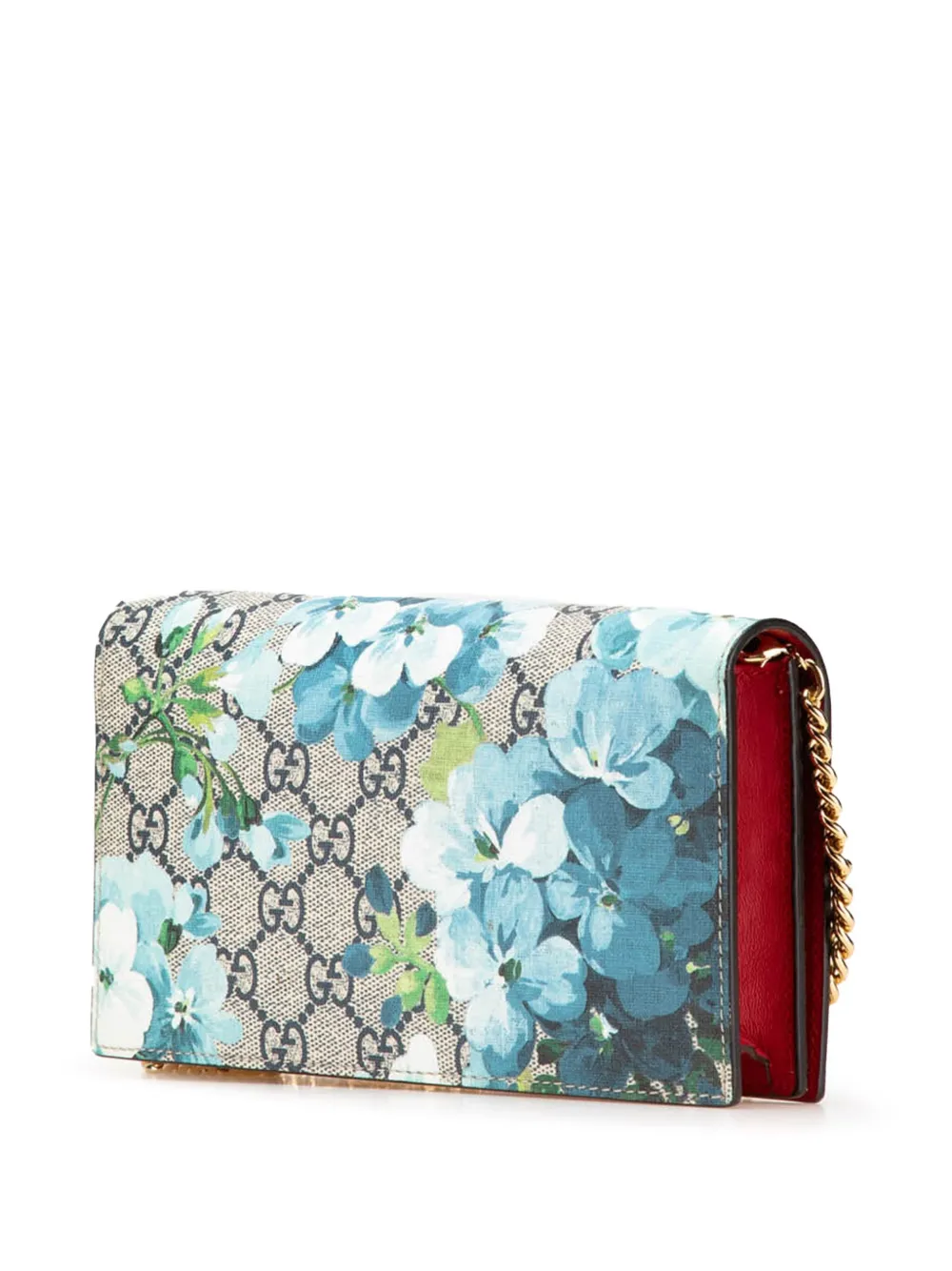 Gucci Pre-Owned 2016-2024 GG Supreme Blooms Wallet on Chain crossbody bag | Pre-Owned | Image 2