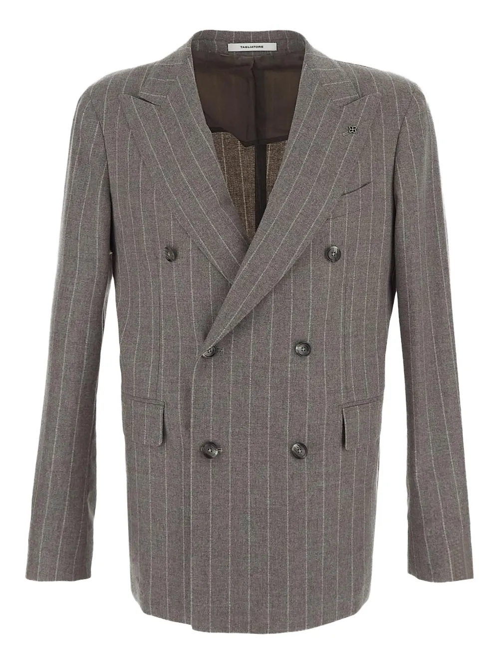 Tagliatore Gestreepte broek Grijs