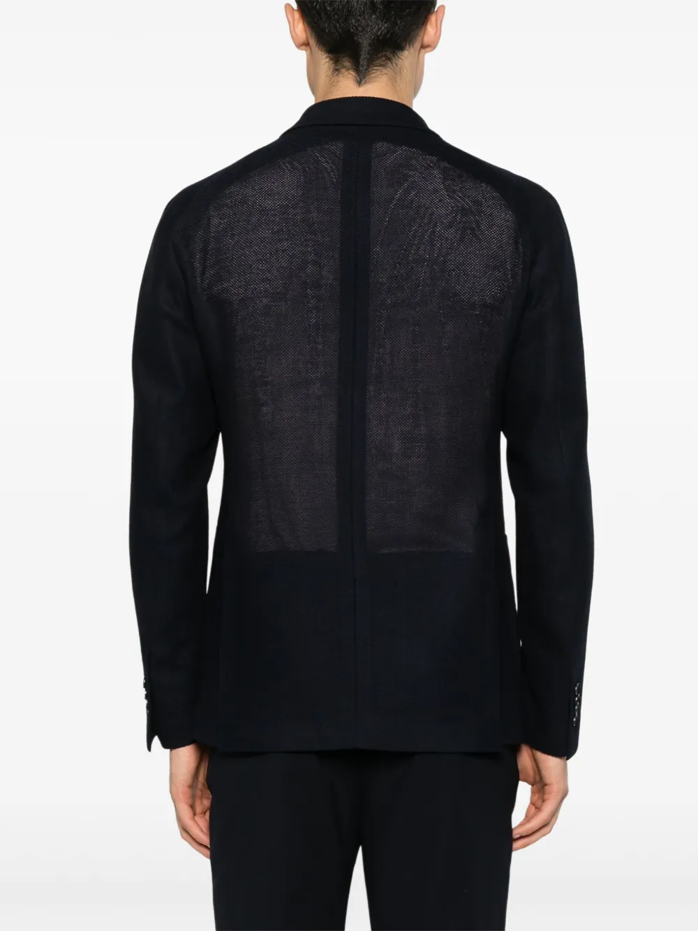 Tagliatore Opengebreide blazer Blauw