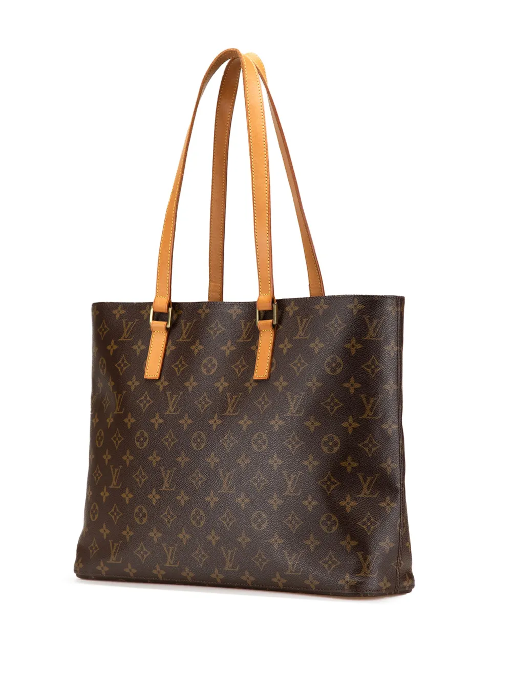 Pre-owned Louis Vuitton 2001 Monogram Luco Tote Bag In Brown