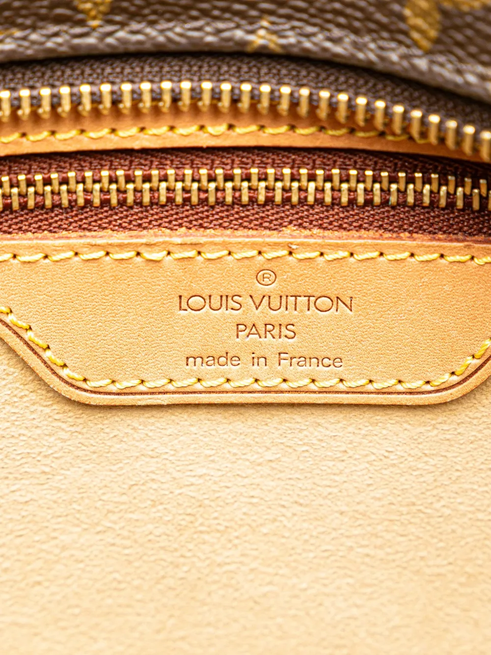 Pre-owned Louis Vuitton 2001 Monogram Luco Tote Bag In Brown