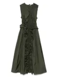 Cecilie Bahnsen ruched-detailed midi dress - Green