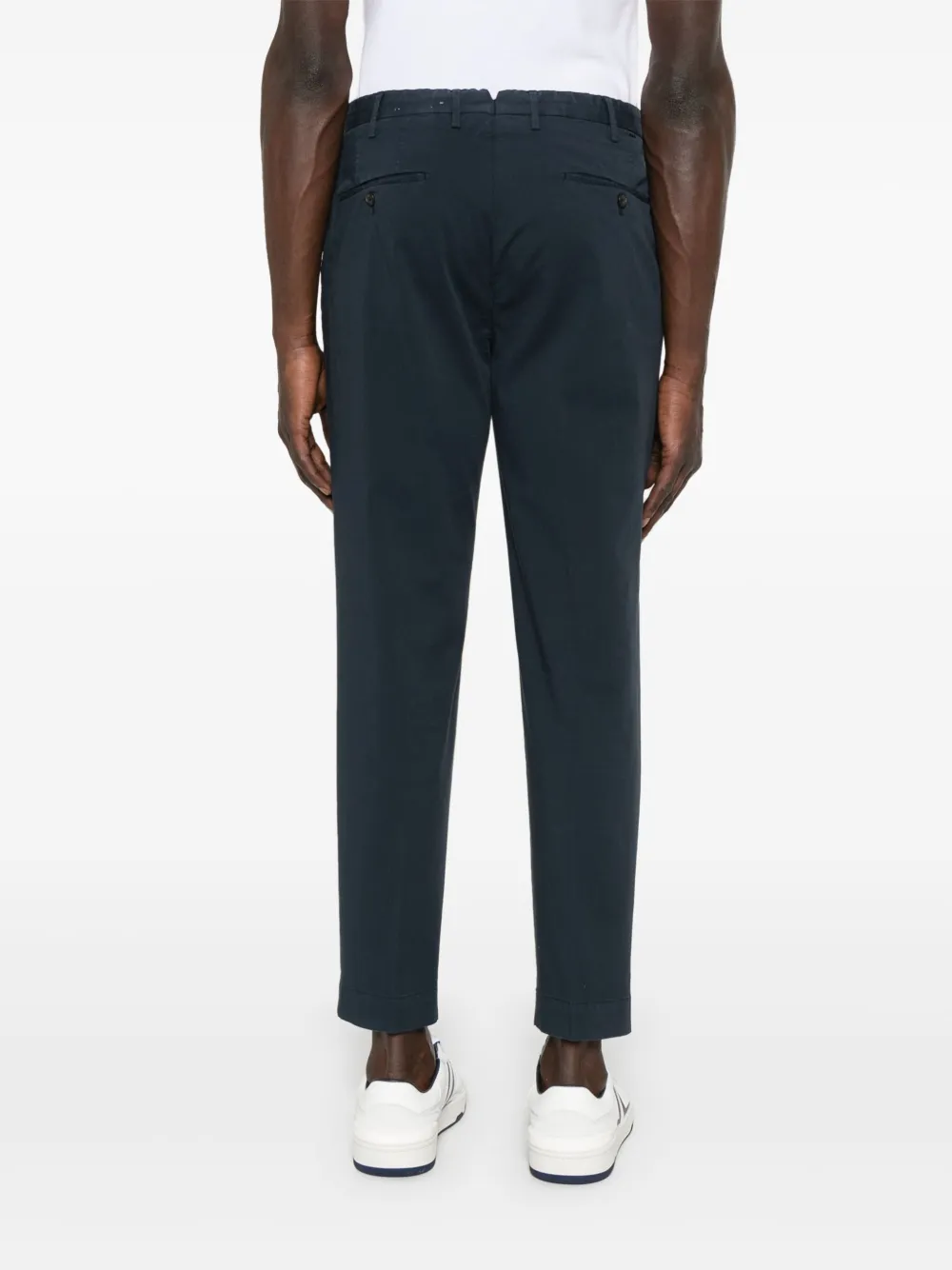 Incotex Broek met geplooid detail Blauw