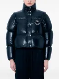 Palm Angels x Moncler logo-patch down jacket - Black