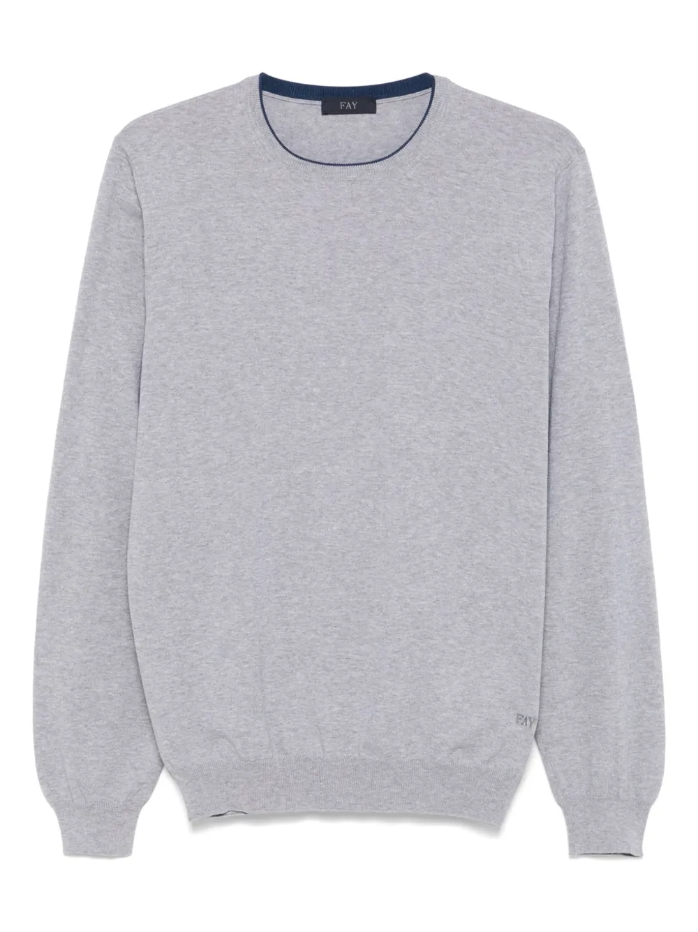 Fay fine-knit top | Grey | Image 1