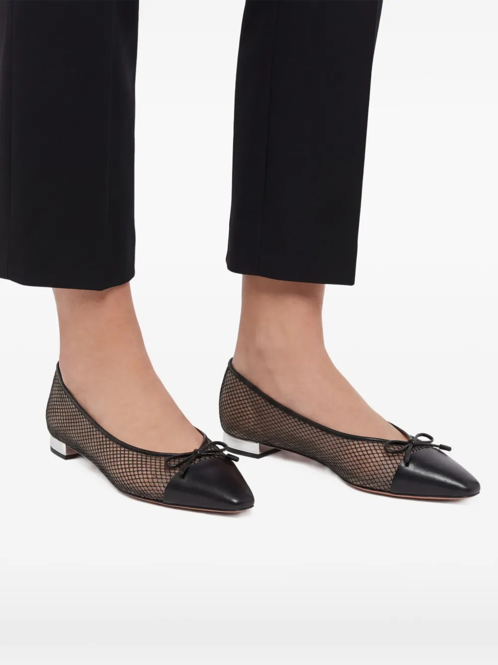 Aquazzura Gioia 03 ballerina's Zwart