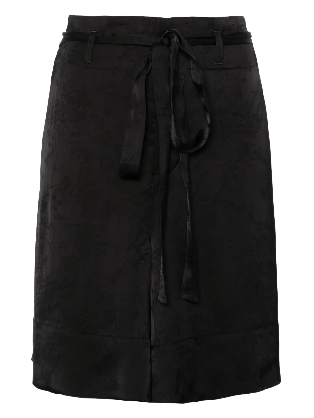 Ann Demeulemeester Shorts met jacquard Zwart