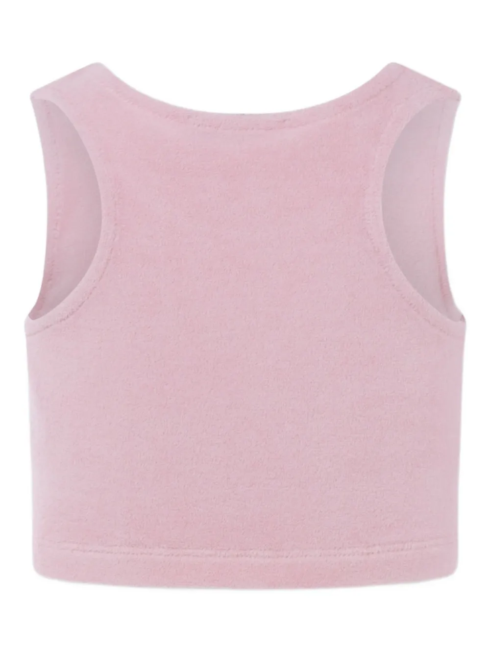 MSGM Kids Cropped tanktop met geborduurd logo Roze