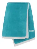 MSGM Kids terry-cloth skirt - Blue