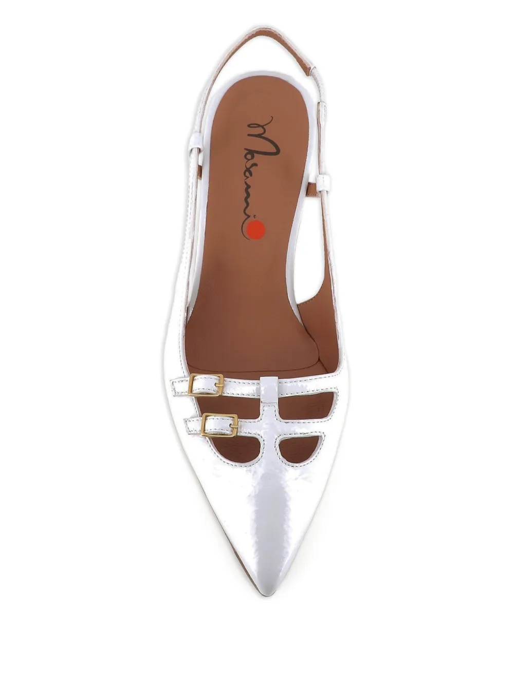 Tassinari 55mm leather pumps White