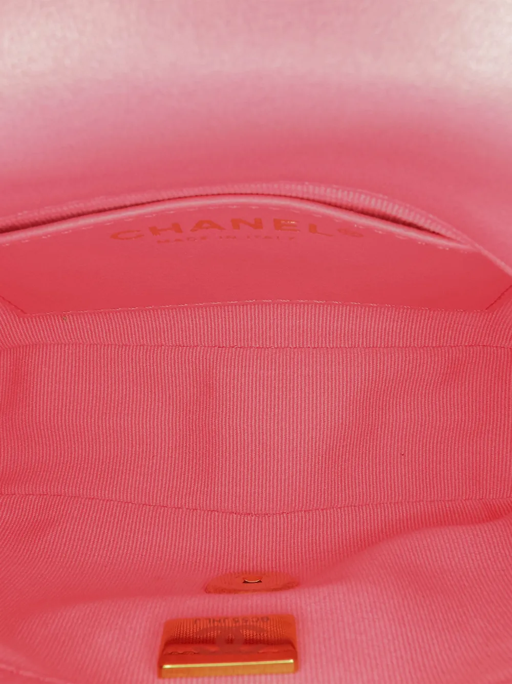 Pre-owned Chanel 2021-2024 Mini Quilted Lambskin Funky Town Flap Shoulder Bag In Pink