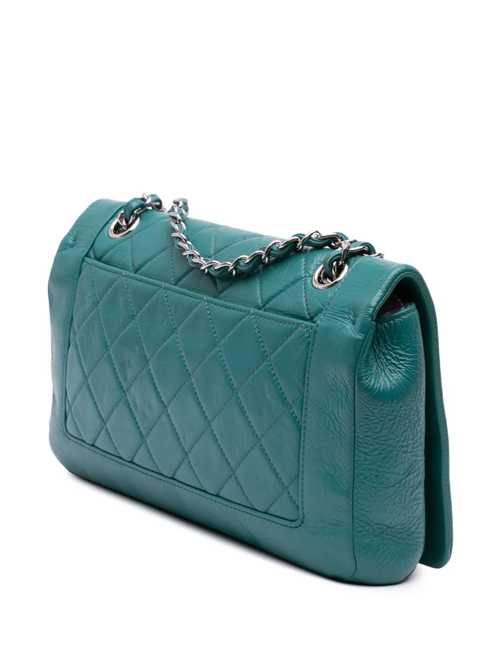 CHANEL Pre-Owned 2018 Medium Crumpled Calfskin Bi Full Flap crossbody bag | Pre-Owned | Image 2