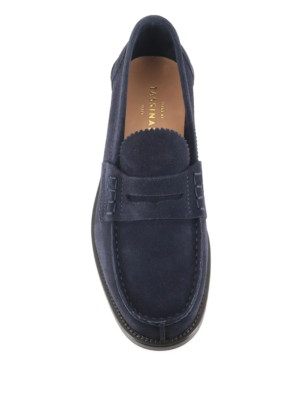 Tassinari suede penny loafers Blue