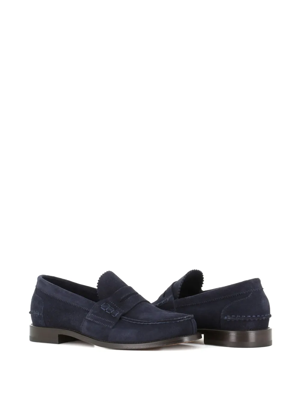 Tassinari suede penny loafers Blue