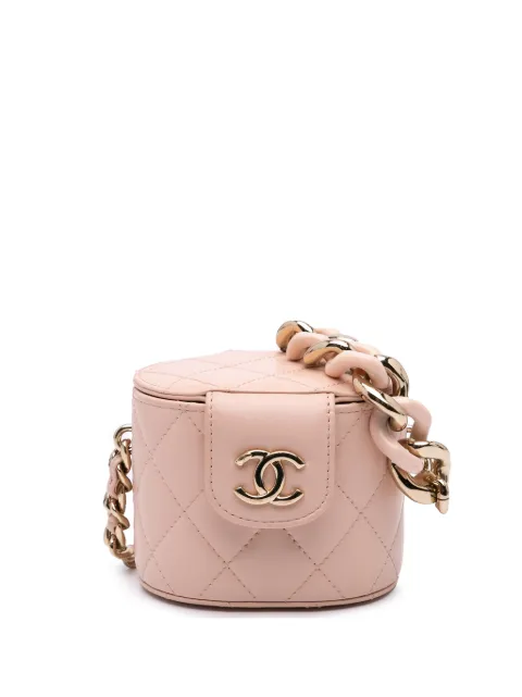CHANEL Pre-Owned 2021 Mini Lambskin Elegant Chain Vanity Case crossbody bag