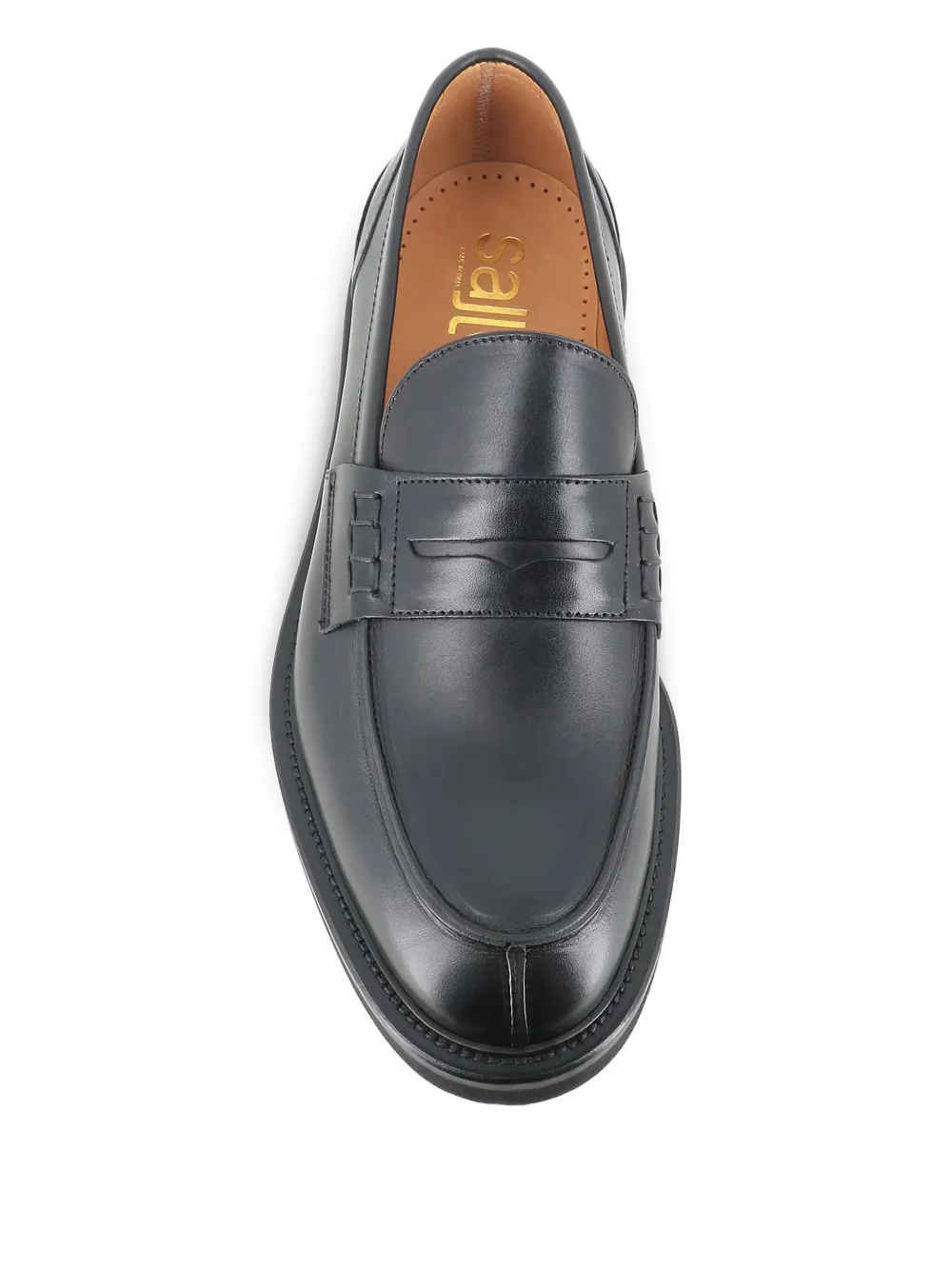 Tassinari leather loafers Black