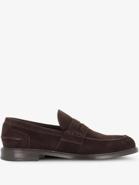 Tassinari suede penny loafers