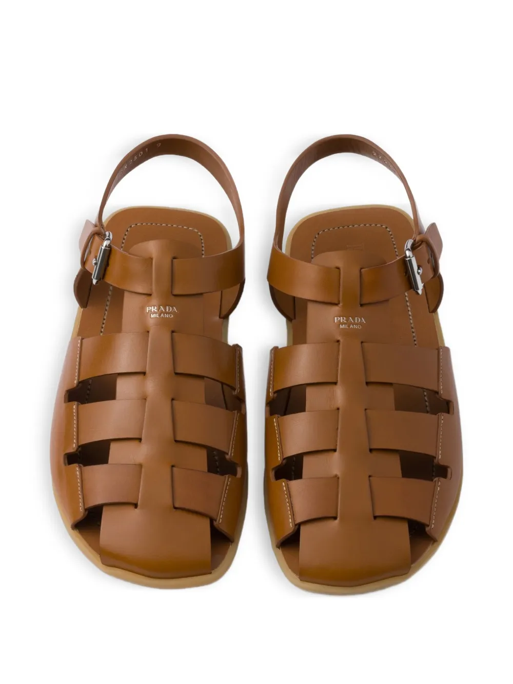 Prada leather sandals Brown