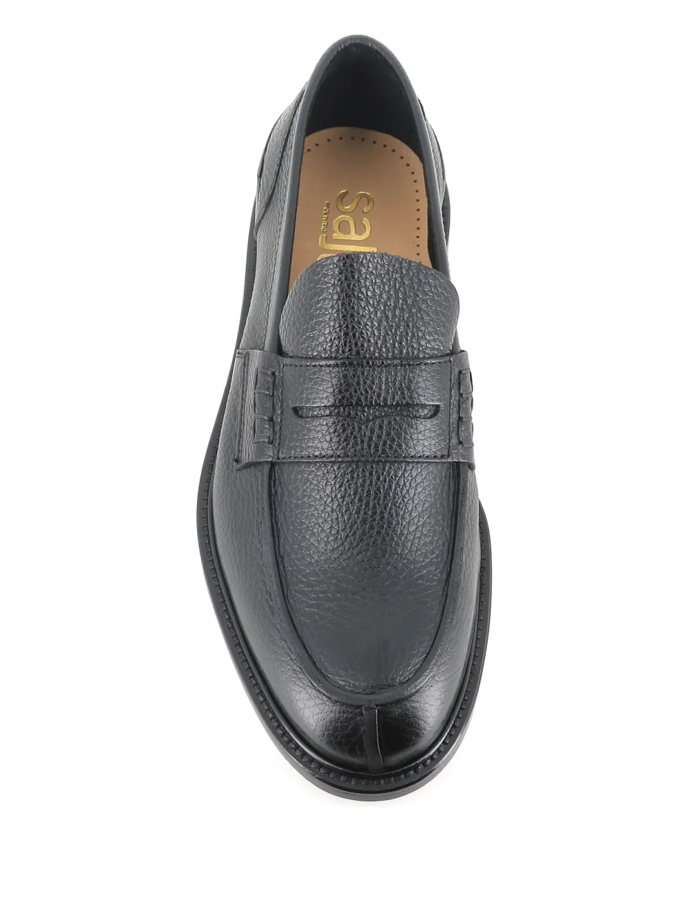 Tassinari Textured Leather Loafers In Black